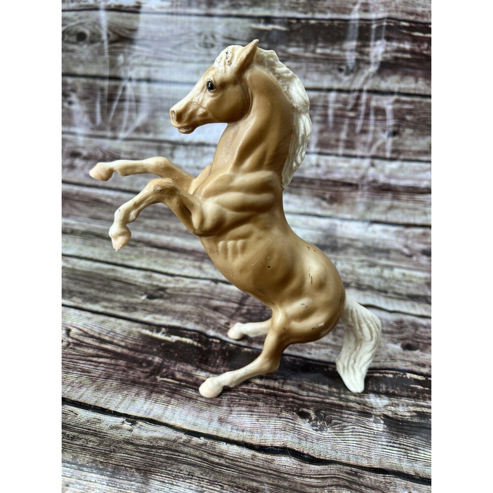 Vintage Breyer Classic Rearing Palomino Horse Rex #183 Horse Tan Body